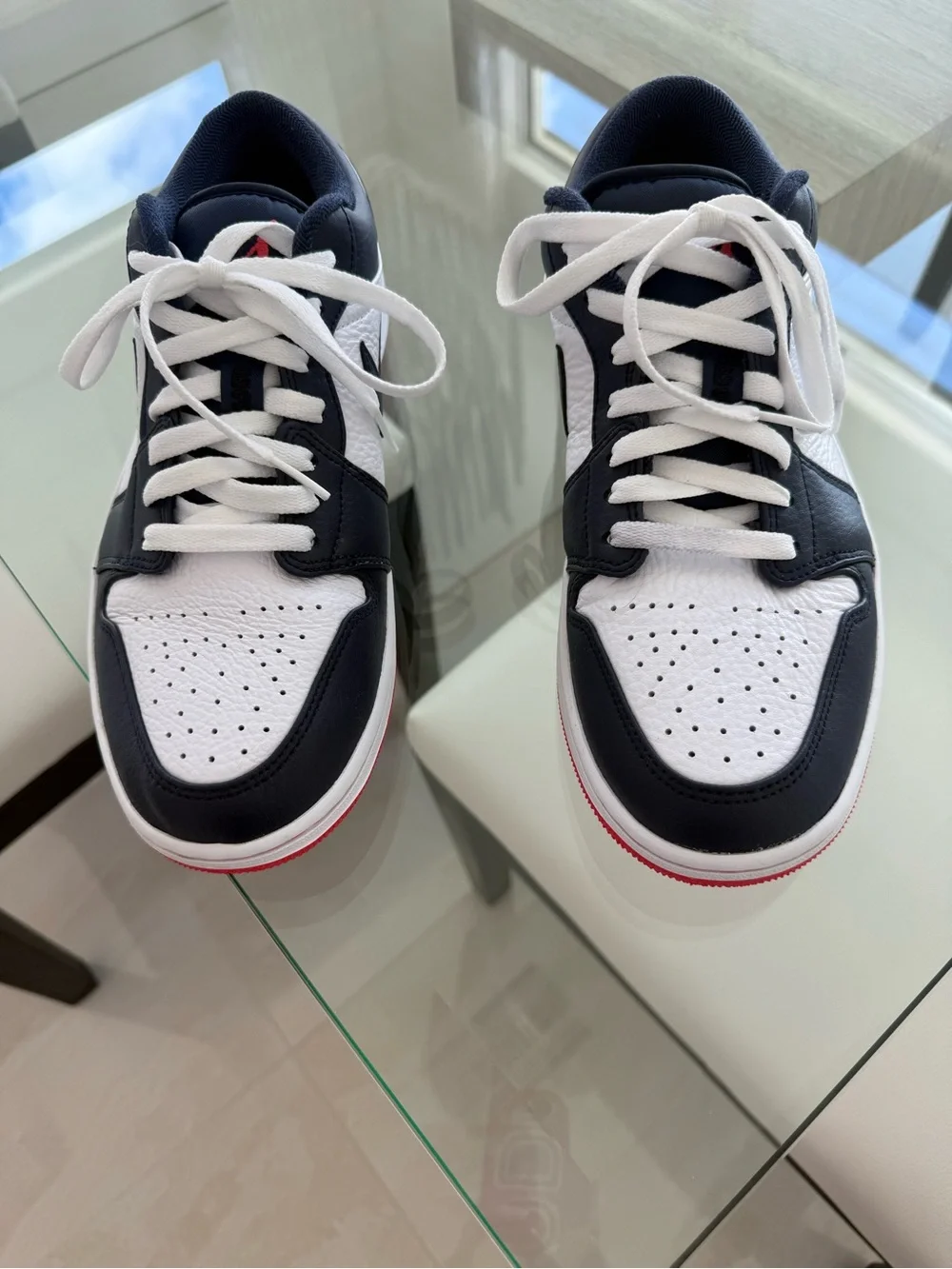 Nike air Jordans Retro Low  obsidan Ember Glow  White-hardly worn-